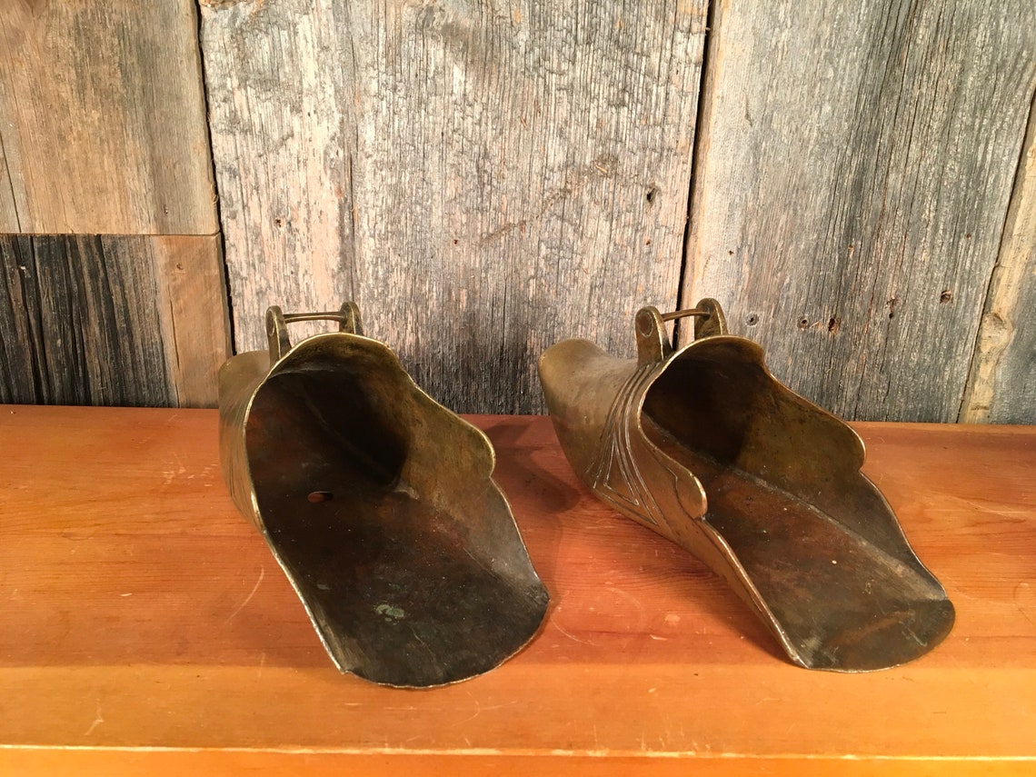 Antique Brass Stirrups Late 1800s Horse Saddle Stirrups Etsy