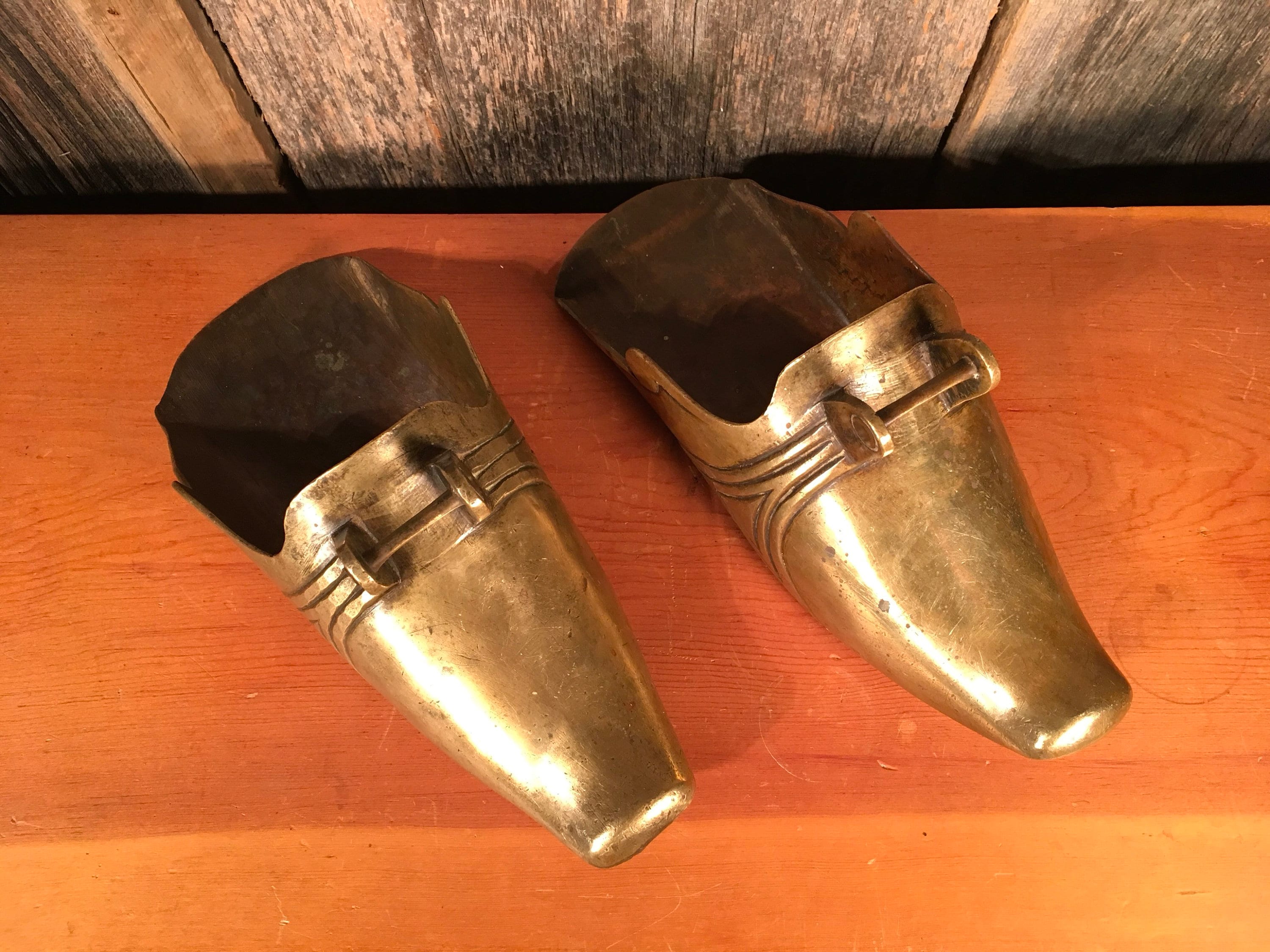 Antique brass stirrups late 1800s horse saddle stirrups Etsy
