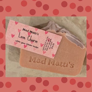 Mad Matti's handmade Olive You Bar Soap. Palm free image 7