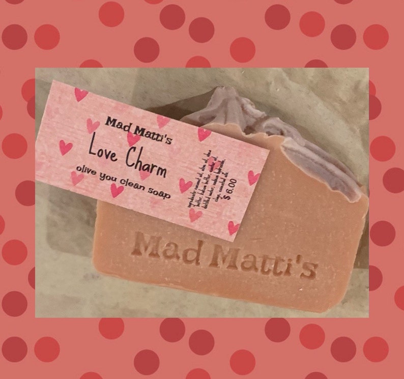 Mad Matti's handmade Olive You Bar Soap. Palm free image 7