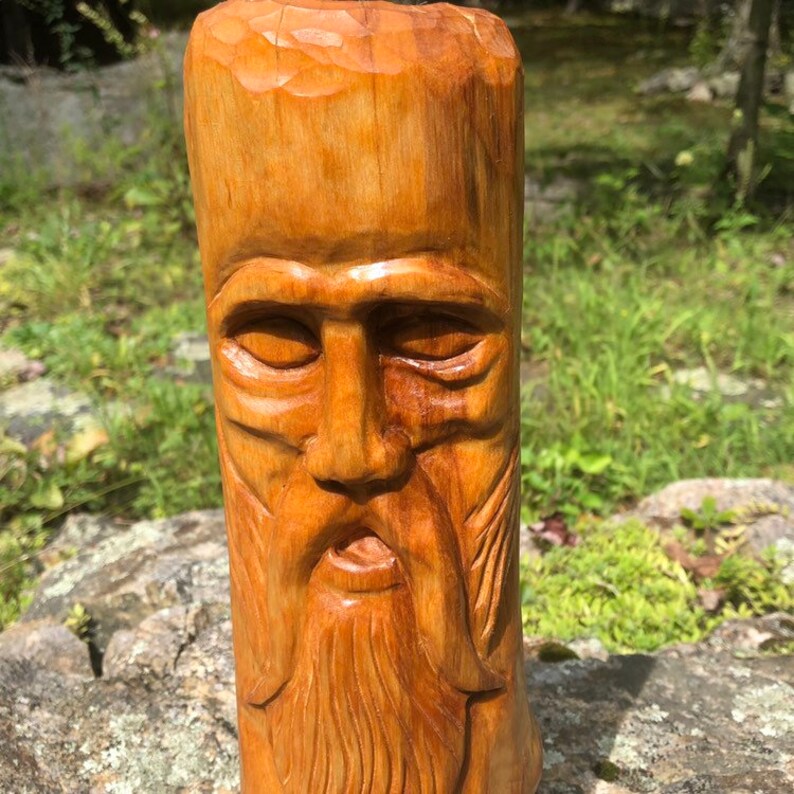 Hand Carved Wood Spirit Etsy