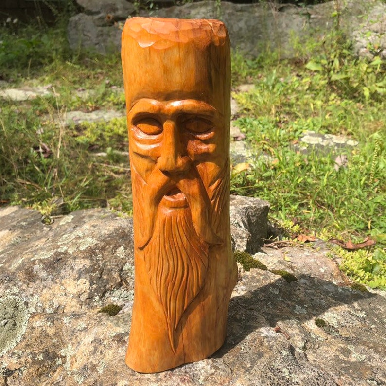 Hand Carved Wood Spirit Etsy