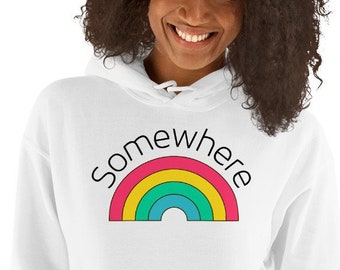 Rainbow hoodie | Etsy