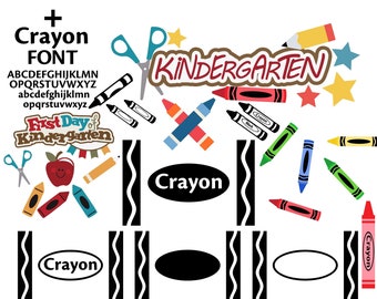 Crayon svg, crayola svg, crayon font svg crayon wrapper svg, art svg, school svg cut file silhouette Cricut svg files Silhouette