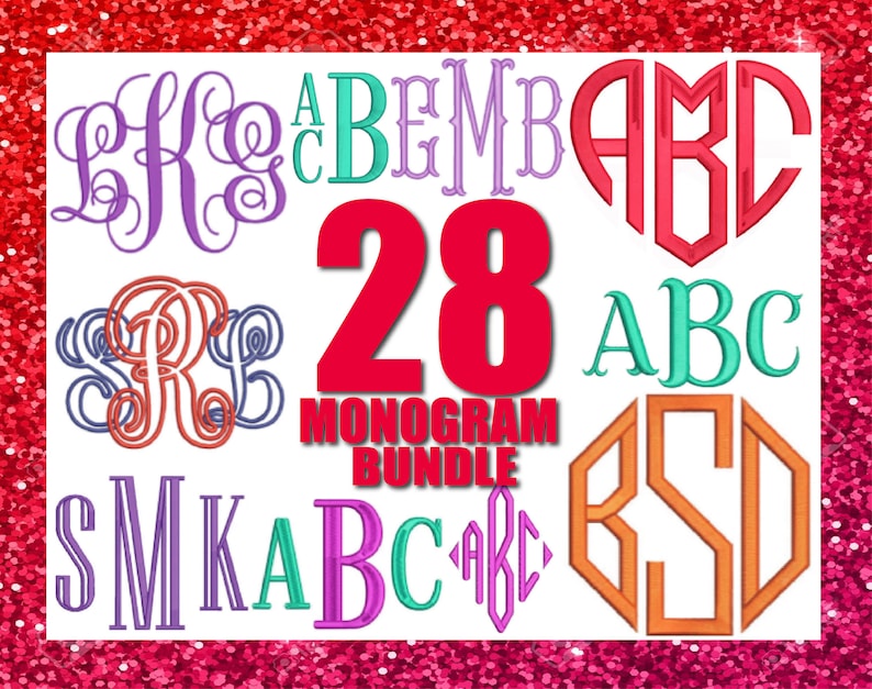 Embroidery fonts