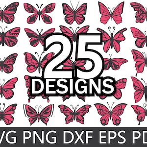 Butterfly SVG, Butterfly Bundle SVG Files, Butterfly SVG Layered, Butterfly Files for Cricut, Butterfly Clipart, Butterflies Svg, Silhouette