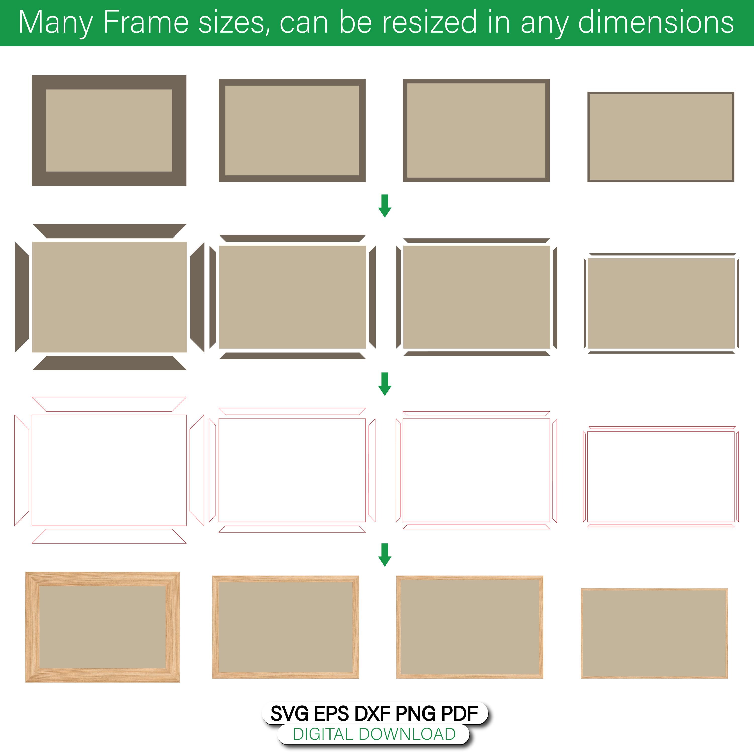 Photo Frame Laser Cut Files: 28 SVG Bundle (digital Download) - Etsy