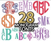 Embroidery fonts Bundle, Machine embroidery fonts, Monogram Embroidery Fonts, Machine Embroidery monogram bundle fonts, Embroidery Fonts