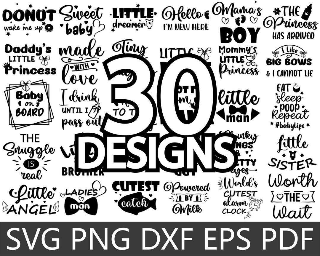 Baby SVG Bundle | Baby Shower Svg | Funny Baby Quotes Svg | Baby Svg ...