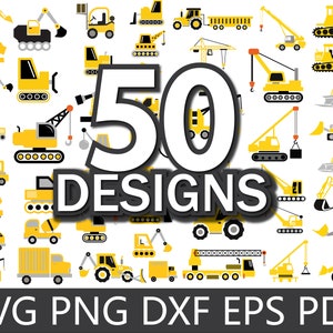 Bouw Svg, Trucks Svg Files, Graafmachine Svg, Dump Truck Svg, Bouw Clipart, graafmachine svg, Bouw PNG, svg bestanden voor Cricut