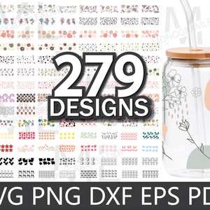 Koffieglas blikje SVG, koffieblik glas wrap SVG, 16oz glas blikje svg, koffieglas blikje bundelen SVG-bestanden voor de Cricut