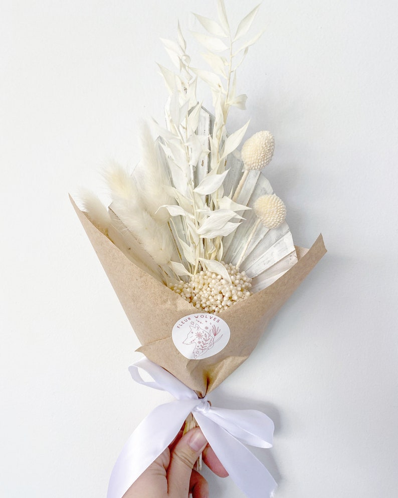 Mini Dred Flower Bouquet/Cake topper Bridal will you be my Etsy