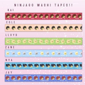 Elemental Masters Washi-tape S1 | Leuke BuJo-tape voor journaling