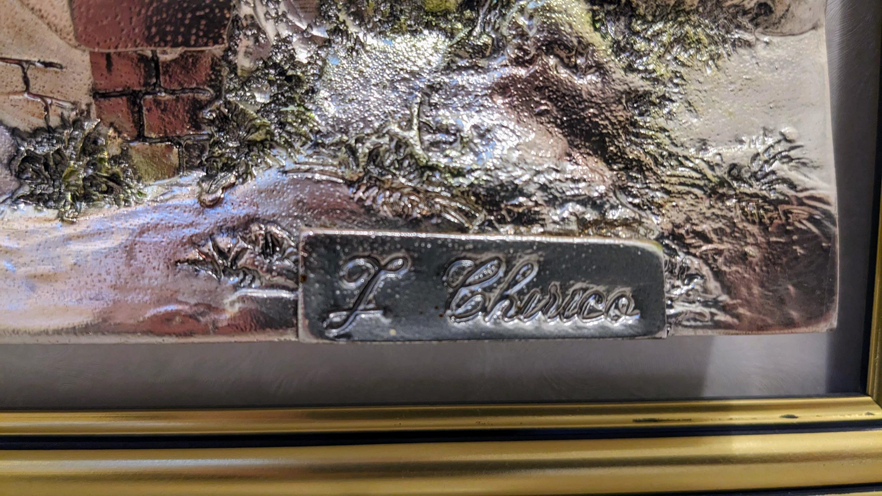 Vintage 3D ARG 925 Sterling Silver Art Relief Sculpture, Hand