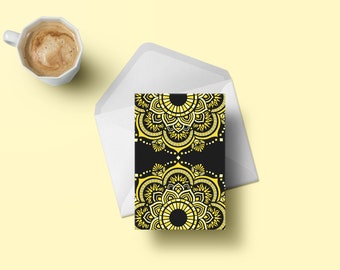 Greeting Card | Mandala | Illustrative | 4x6inches | Blank Inside