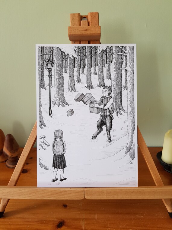 The Lion The Witch And The Wardrobe Mr Tumnus Lucy Original Etsy