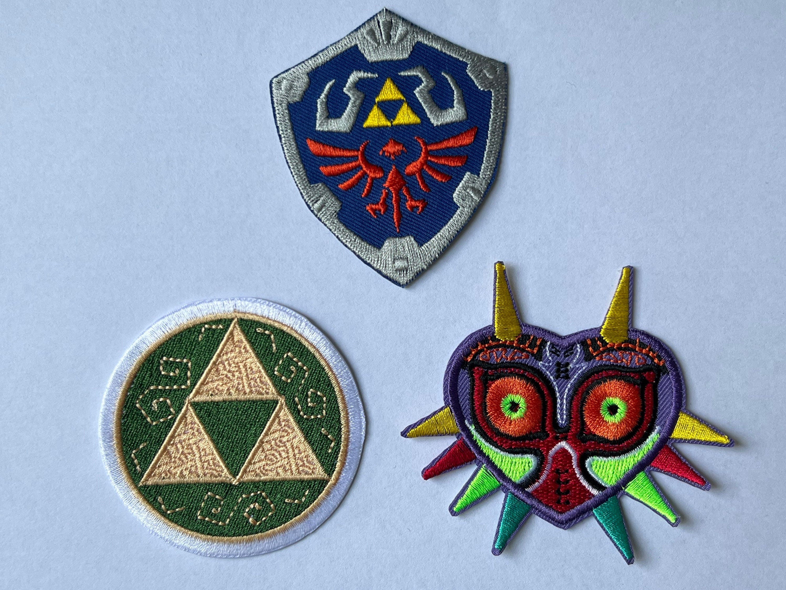 3 X Zelda Patch Set Majoras Mask Complete Triforce and Etsy