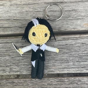 Sweeney Todd Dämon Barber Team Johnny Depp Handmade String Puppe Schlüssel Anhänger Cosplay
