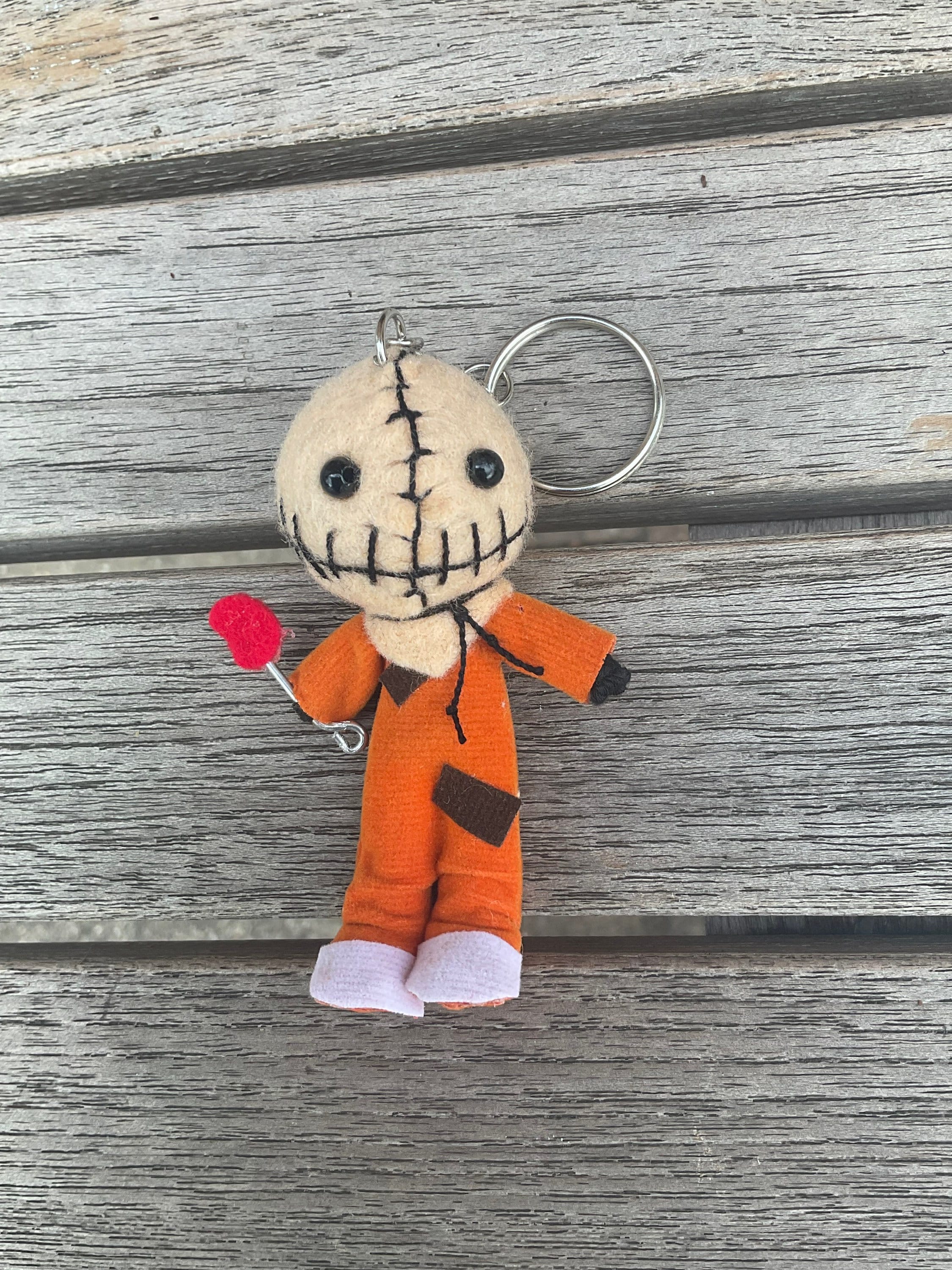 Sam Trickster Horror Halloween Cult Handmade String Doll Keychain
