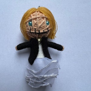 Bride of Chucky Chuck Chuckles Horror Cult Icon Handmade Voodoo String Doll Key Charm Cosplay