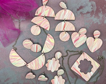 Pretty Pink Clay Jewelry Collection