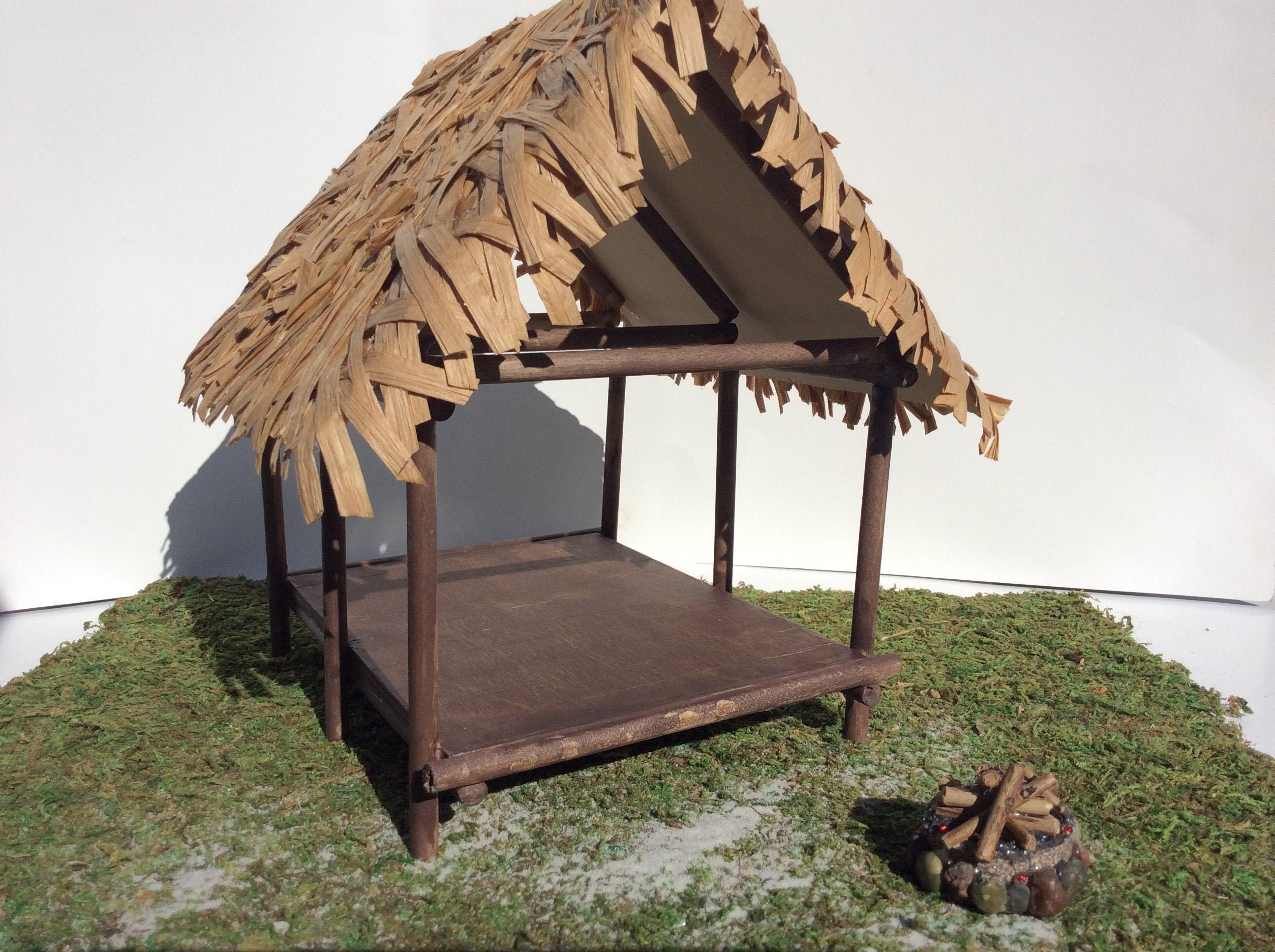 Seminole Chickee Hut Miniature Educational Wooden Toy or Etsy