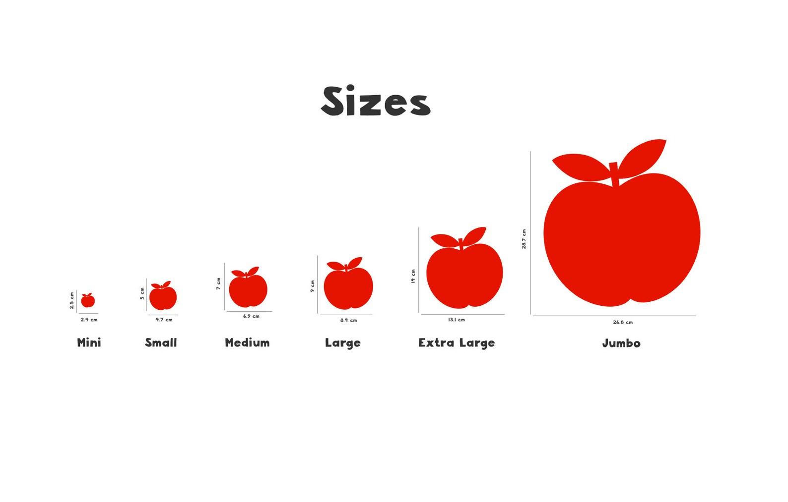 Apple Vinyl Decals Apple wall stickers Etsy