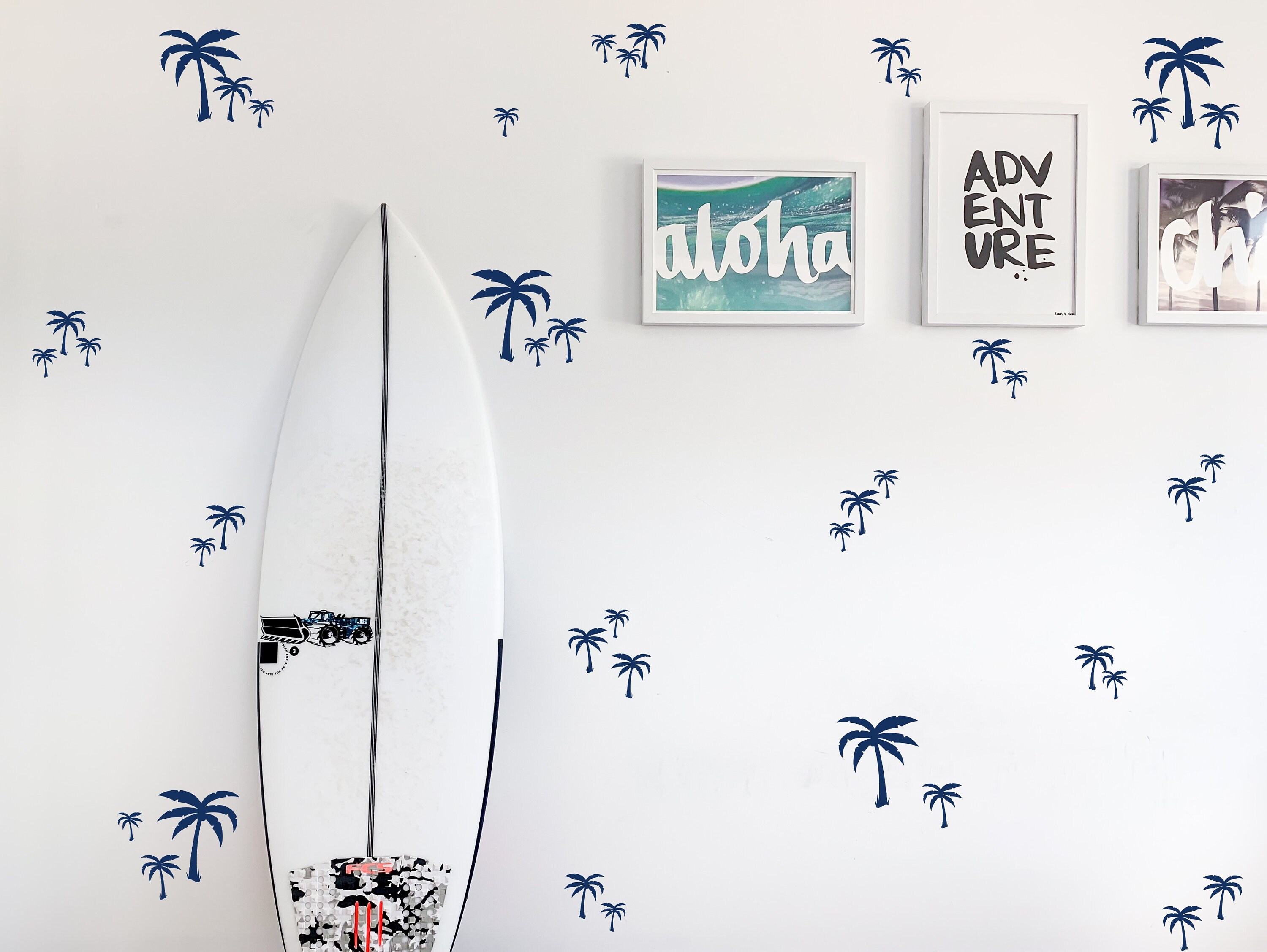Palm Tree Wall Decals Tropical Wall Stickers Etsy Australia