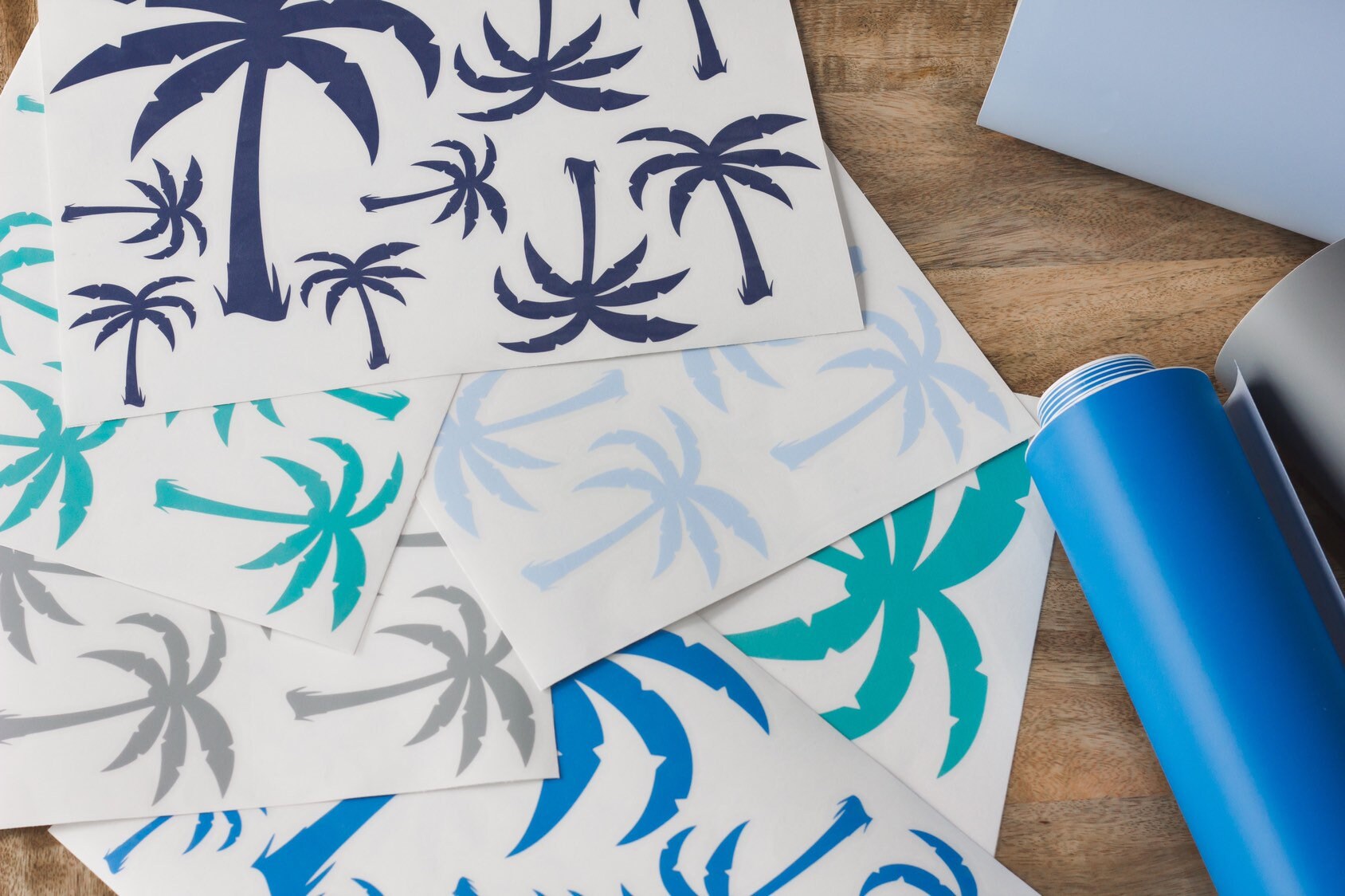 Palm Tree Wall Decals tropical wall stickers Etsy