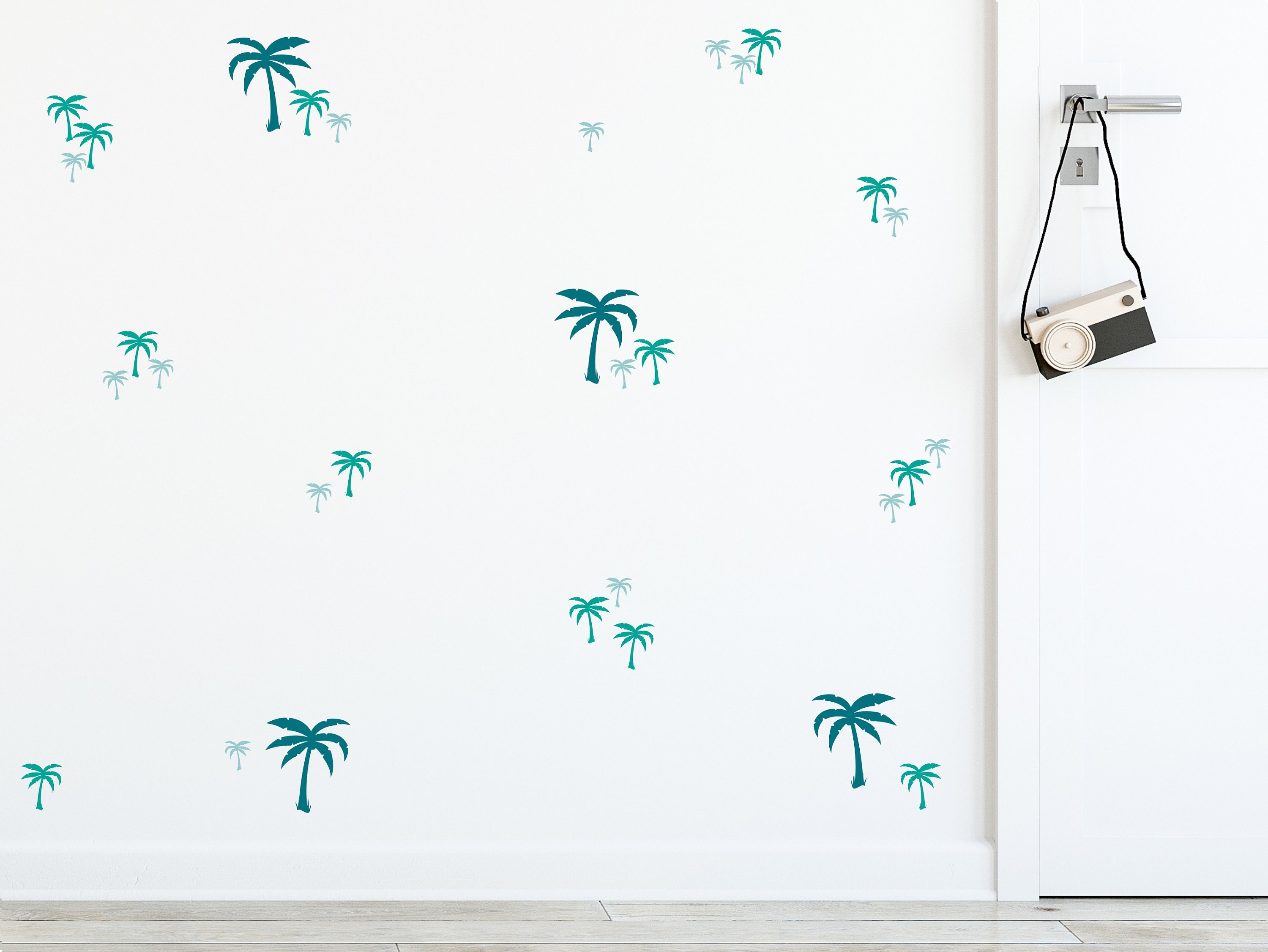 Palm Tree Wall Decals Tropical Wall Stickers Etsy Australia