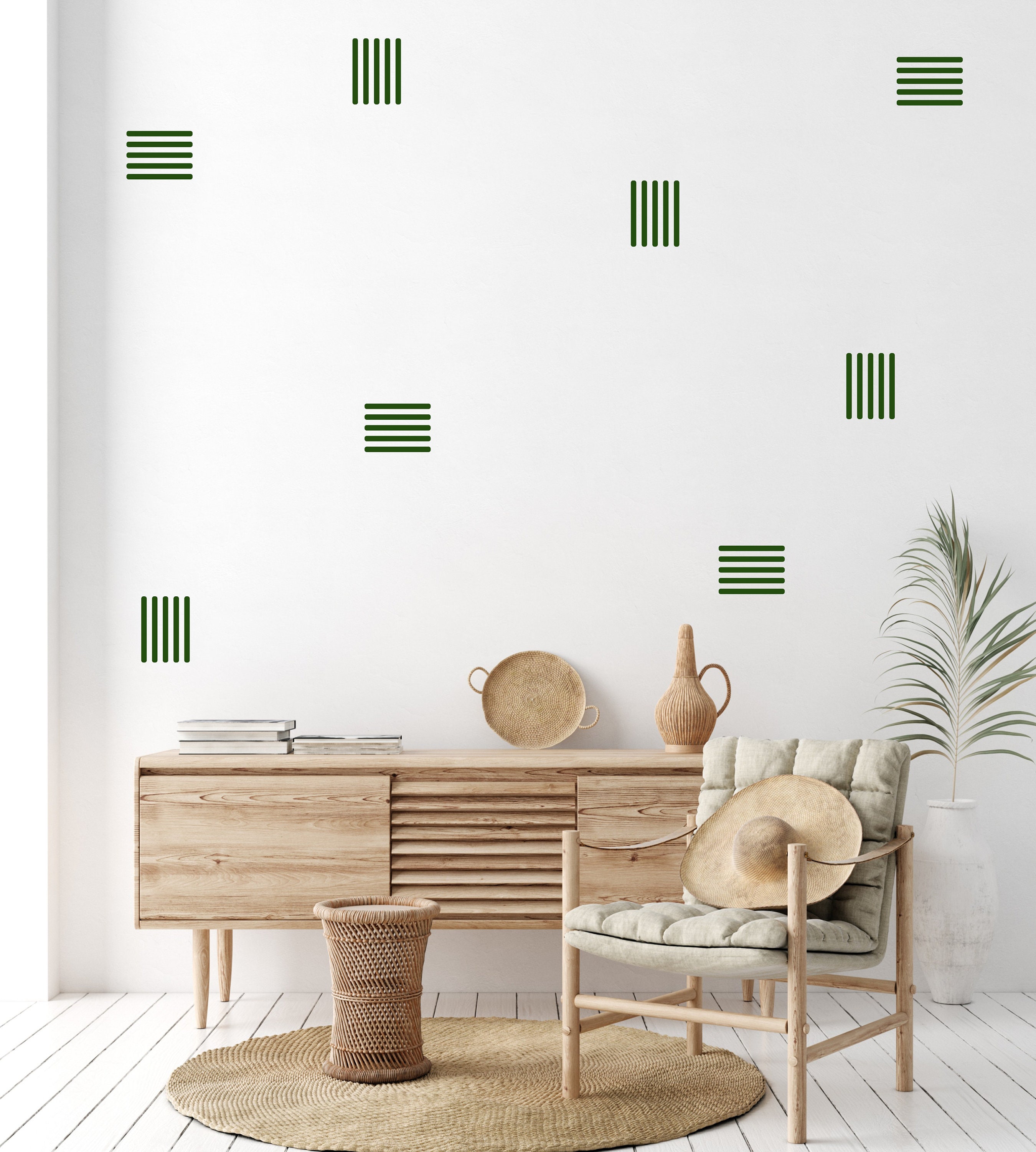 Stripe Set 5 stripes Wall Stickers wall stickers Etsy