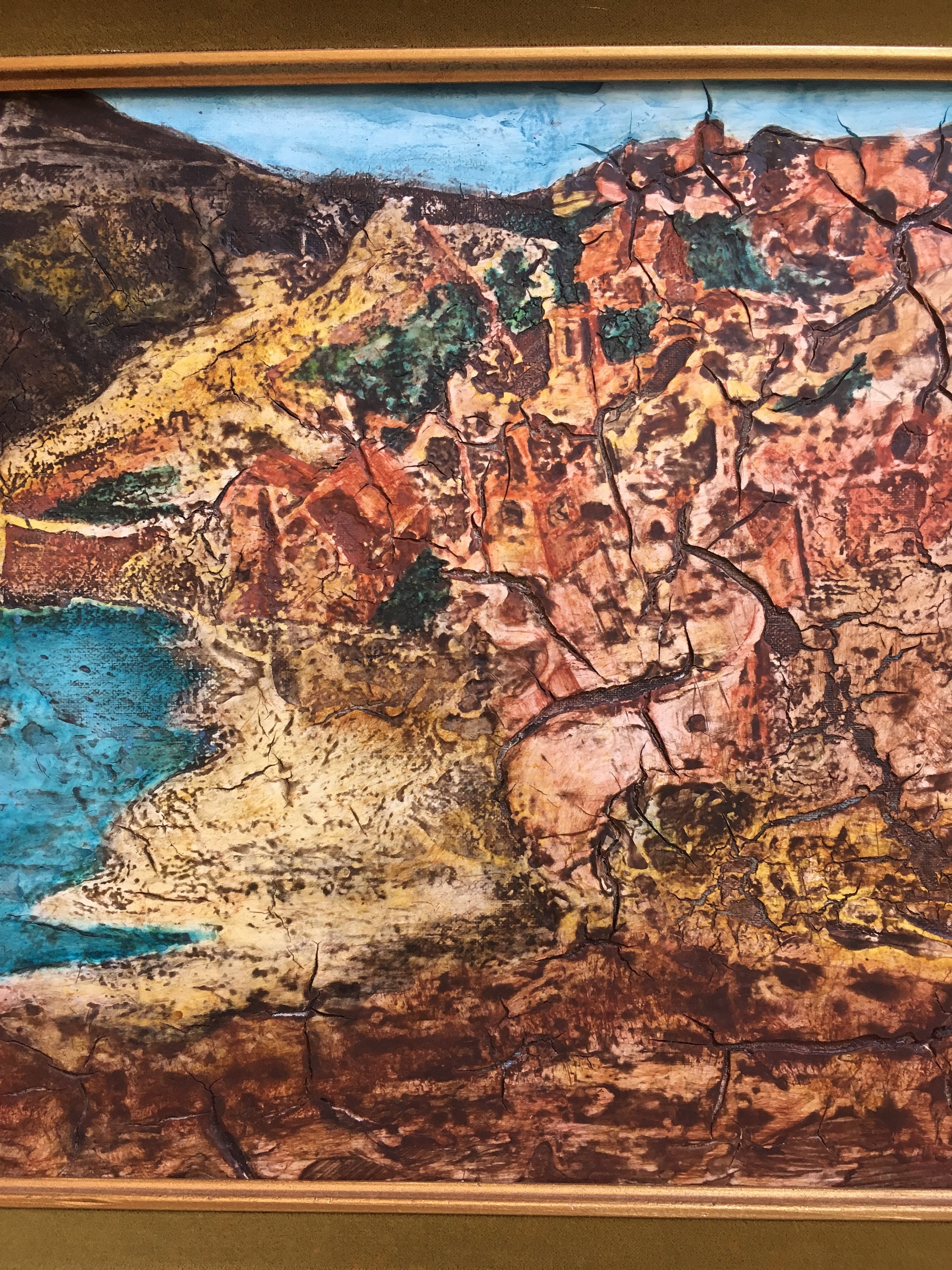 Grotto: Original Mixed Media Painting by Tazz. 18.25