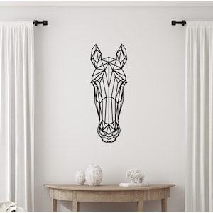 Cabeza de caballo geométrica