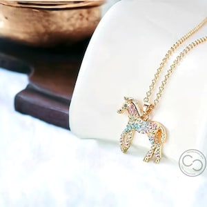 Horse Pendant Necklace | Equestrian Accessories | Horse Girl Gift | Gold