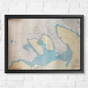 Antike Golf von Finnland Karte, Vintage Finnisch 1942, UdSSR Karte, Alte Ostsee Karte