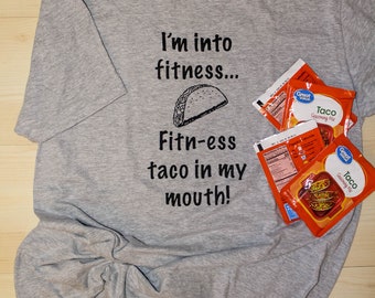 Fitness Shirt // Fashion Shirt // Fashion Graphic Tees // Cute Taco Shirt // Funny Taco Tee