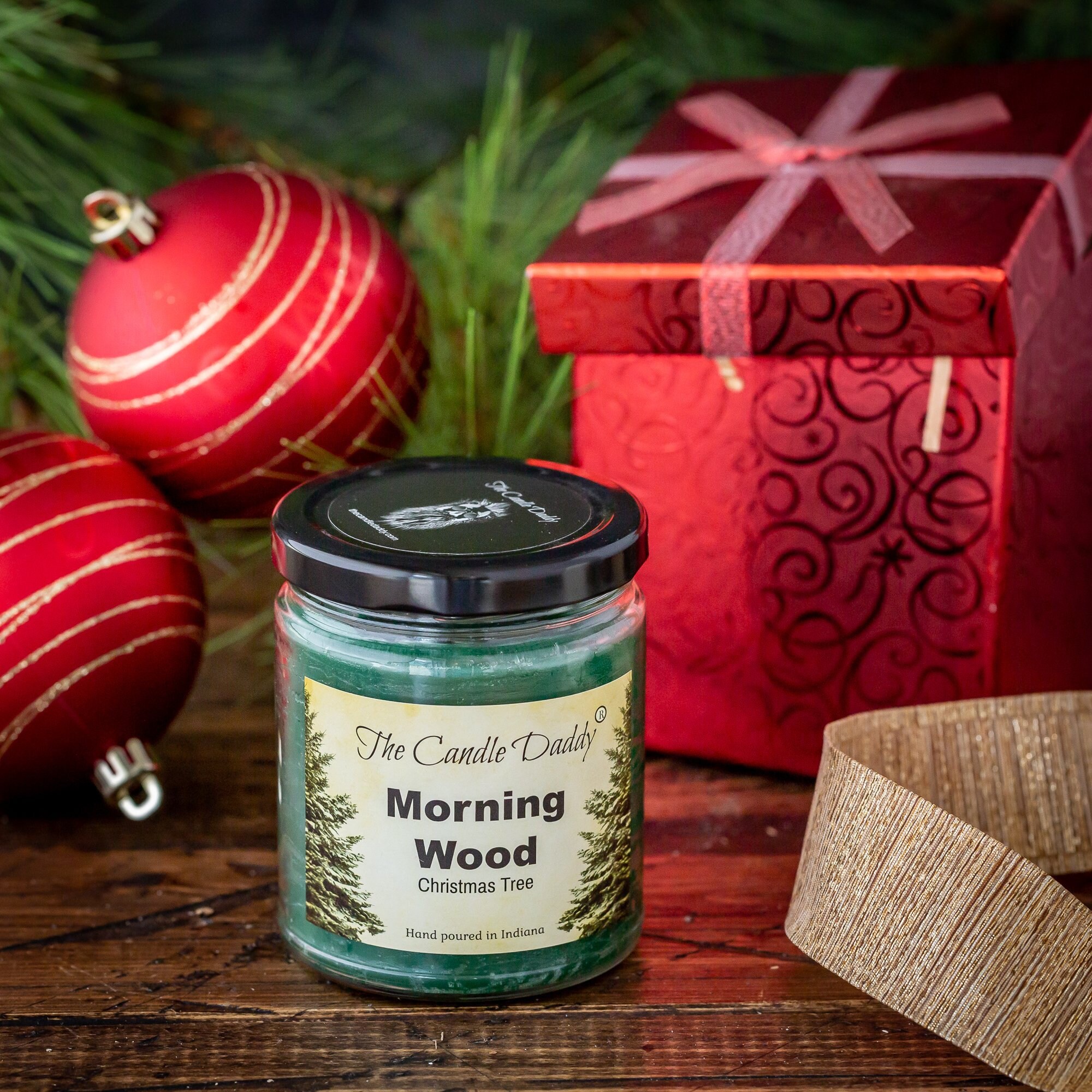Fromunda The Mistletoe Holiday Candle - Funny Blue Spruce Pine Tree Scented  Candle - Funny Holiday Candle for Christmas, New Years - Long Burn Time