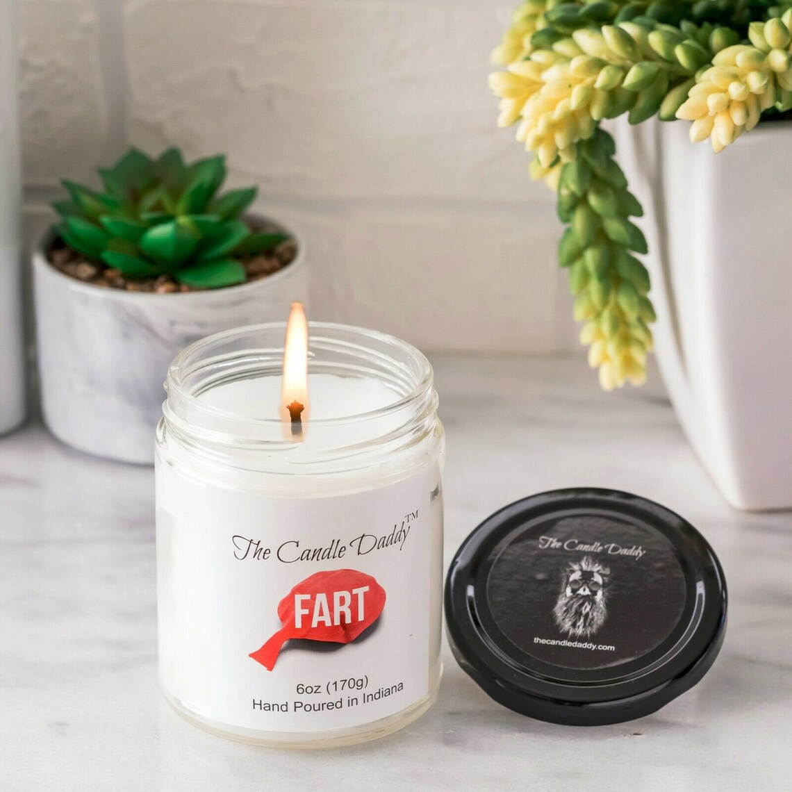 The Candle Daddy Fart Scented Candle Smells Terrible Funny Etsy