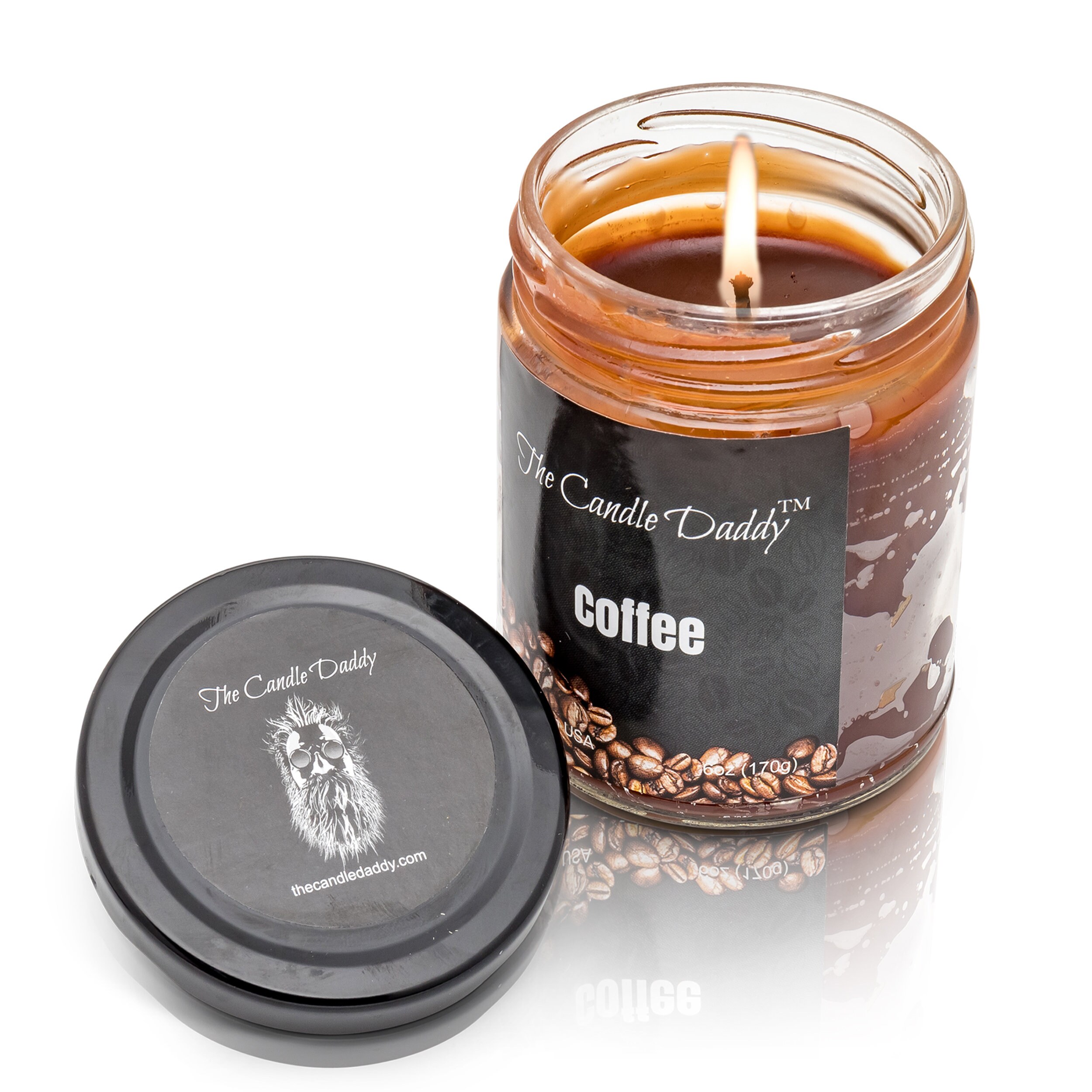 Coffee Scented Candle 6 Ounce 40 Hour Burn The Candle Etsy