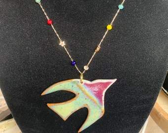 Ceramic Dove Necklace