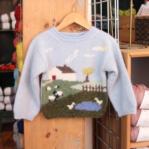 【即日発送】Landscape Intarsia Knit Vest Sunrise Vest - Knitting Pattern - Intarsia – Knit Sis