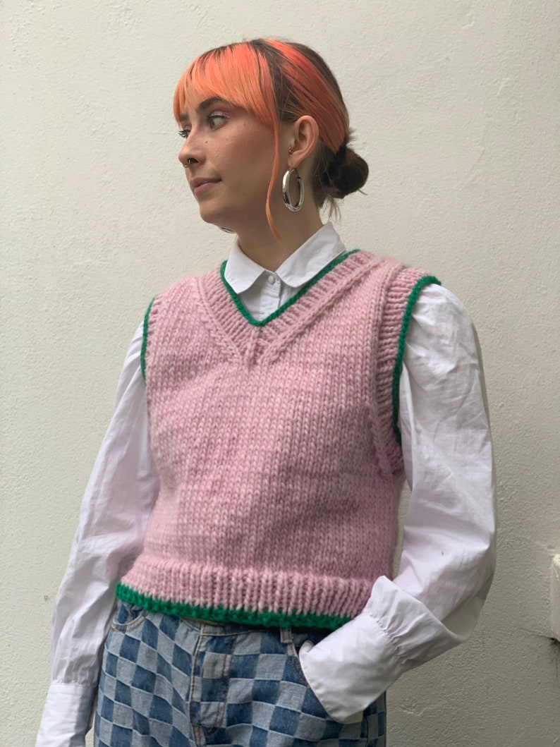 Patrón de tejido de chaleco suéter de Meganfaithmakes PDF (inglés) imagen 3