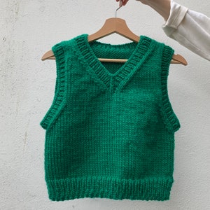 Meganfaithmakes' Sweater Vest Knitting Pattern PDF english - Etsy