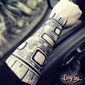 Easy.ink™ Freehand Temporary Tattoo Ink Full kit,SUPER DARK INK. Fruit Based Semi-Permanent Tattoo Ink, Natural & Waterproof. No Chemicals image 5