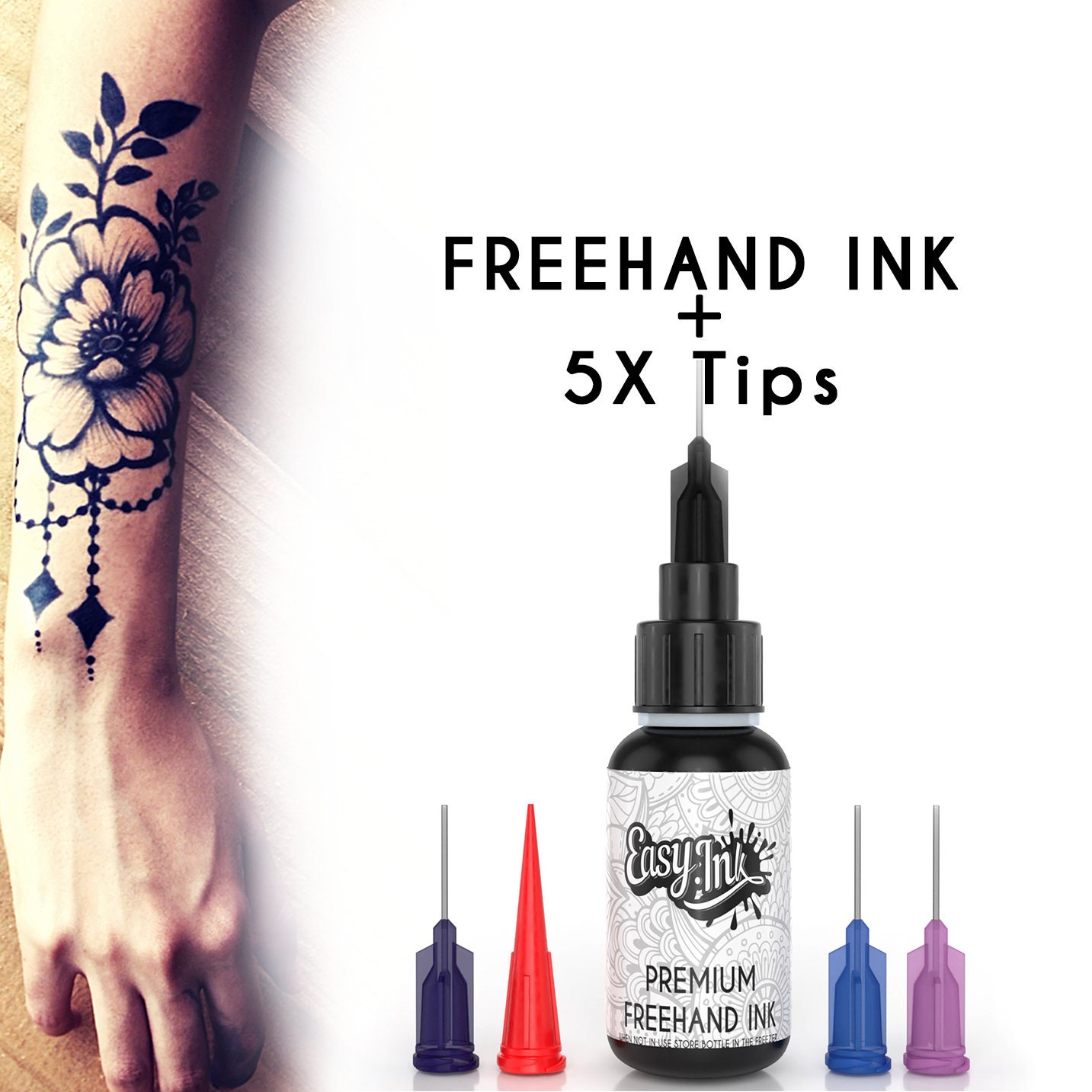 Buy Inkbox Temporary Tattoos SemiPermanent Tattoo One Premium Easy Long  Lasting WaterResistant Temp Tattoo with For Now Ink  Lasts 12 Weeks  Rebel Rose 5 x 2 in Online at desertcartINDIA