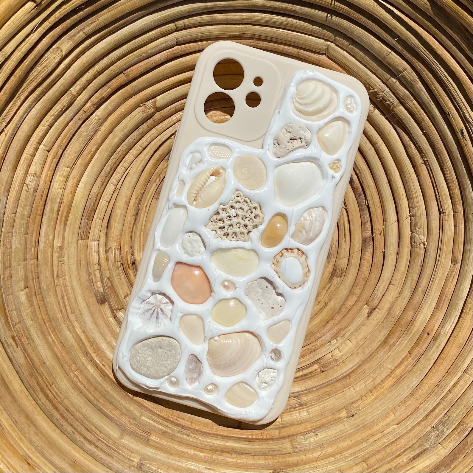 Seashell Mosaic Handmade Phonecase / Iphone Cover Case Mobile Etsy