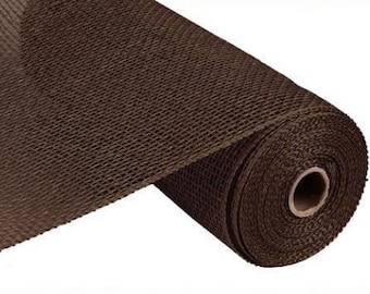 Chocolate Poly Burlap Mesh 10" x 10 yds Mesh for Wreaths, Wreath Supplies, 10 inch mesh