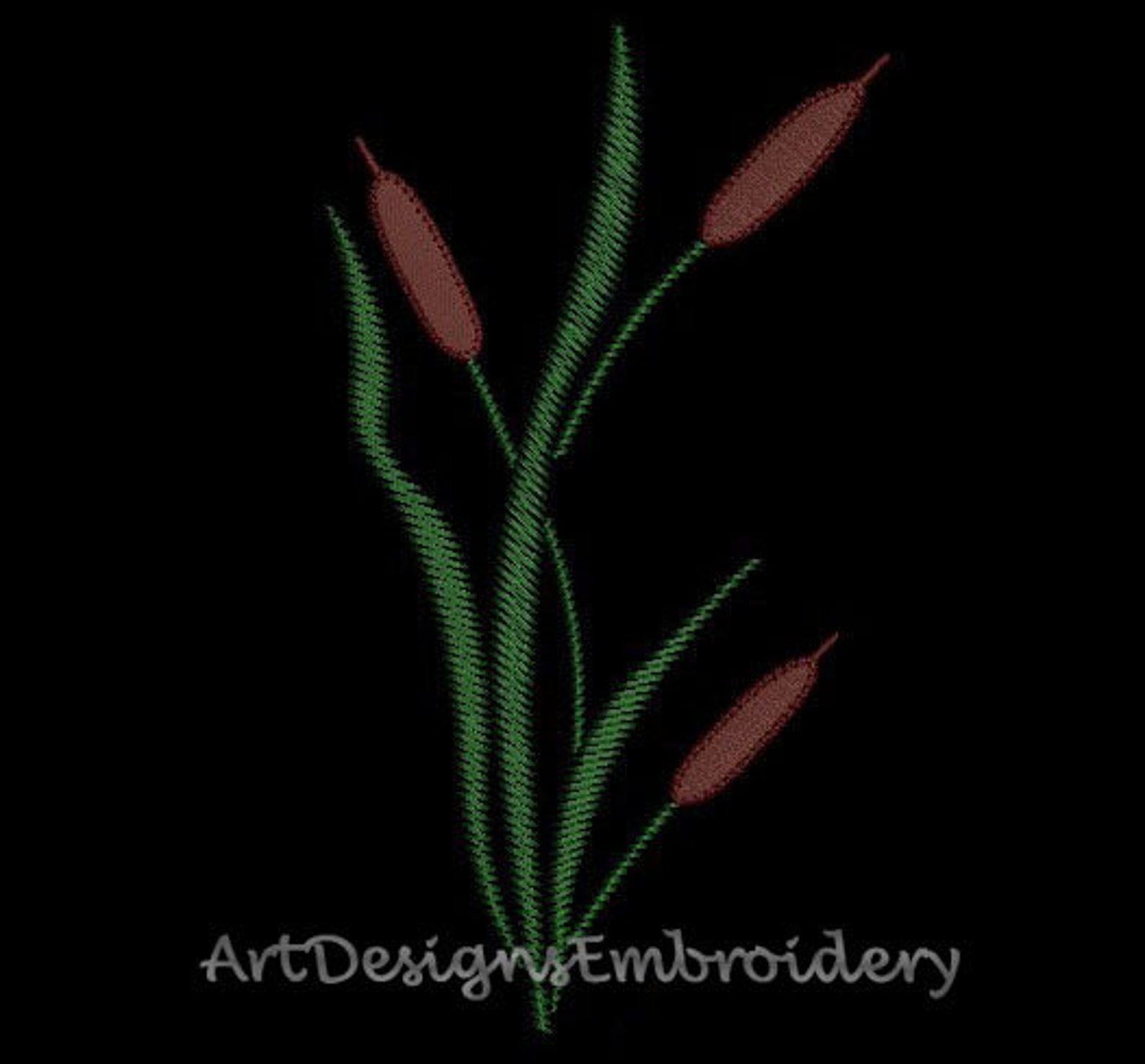 Reed Velvet Machine Embroidery Design Reed Embroidery Design Etsy