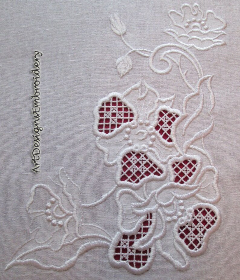 Richelieu Flowers Machine Embroidery Design Embroidery Etsy