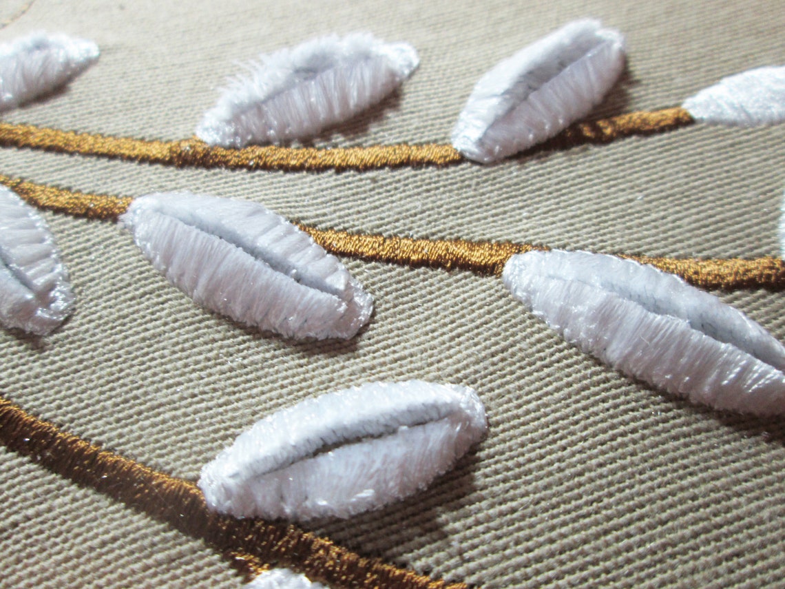 Willow Velvet Machine Embroidery Design Willow Embroidery Etsy